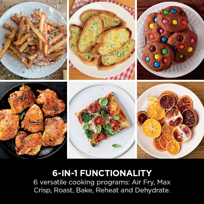 Ninja Double Stack Air Fryer, Vertical Dual Drawer Air Fryer with 4 cooking levels, 2 Drawers and 2 Racks