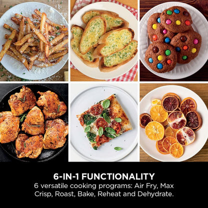 Ninja Double Stack Air Fryer, Vertical Dual Drawer Air Fryer with 4 cooking levels, 2 Drawers and 2 Racks
